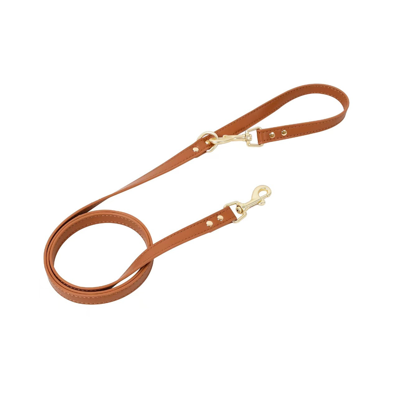 Premium Leather Dog Harness & Leash Set