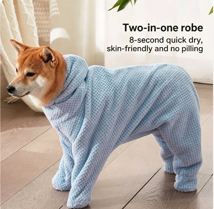 6D Touch Pet Bathrobe — Quick-Dry Wipe & Wear