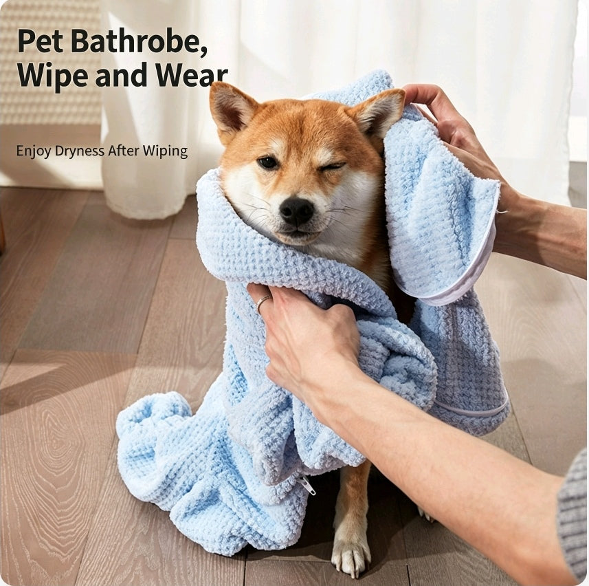 6D Touch Pet Bathrobe — Quick-Dry Wipe & Wear