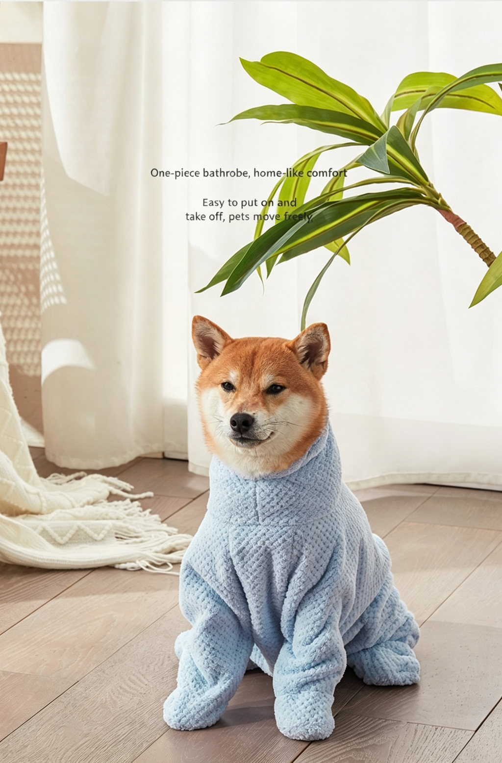 6D Touch Pet Bathrobe — Quick-Dry Wipe & Wear