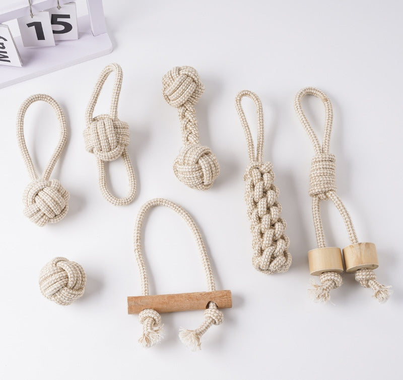 Knotted Rope Toy Set for Dogs
