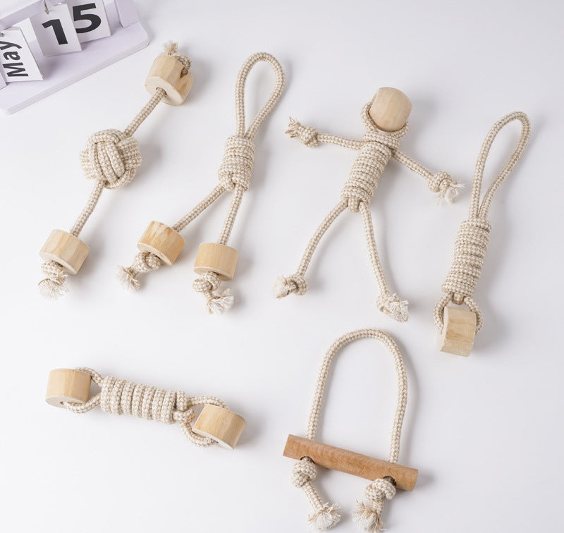 Knotted Rope Toy Set for Dogs