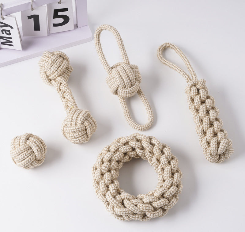 Knotted Rope Toy Set for Dogs