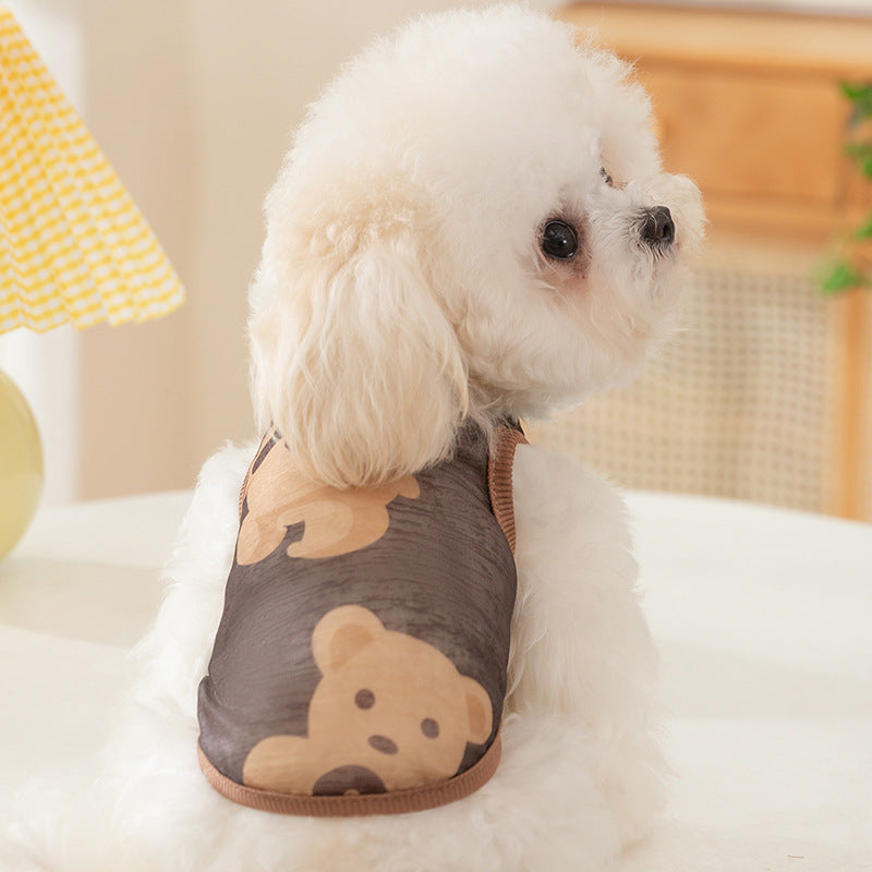 Sleeveless Mesh Bear Traction Vest