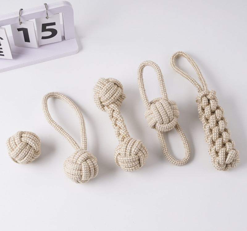Knotted Rope Toy Set for Dogs