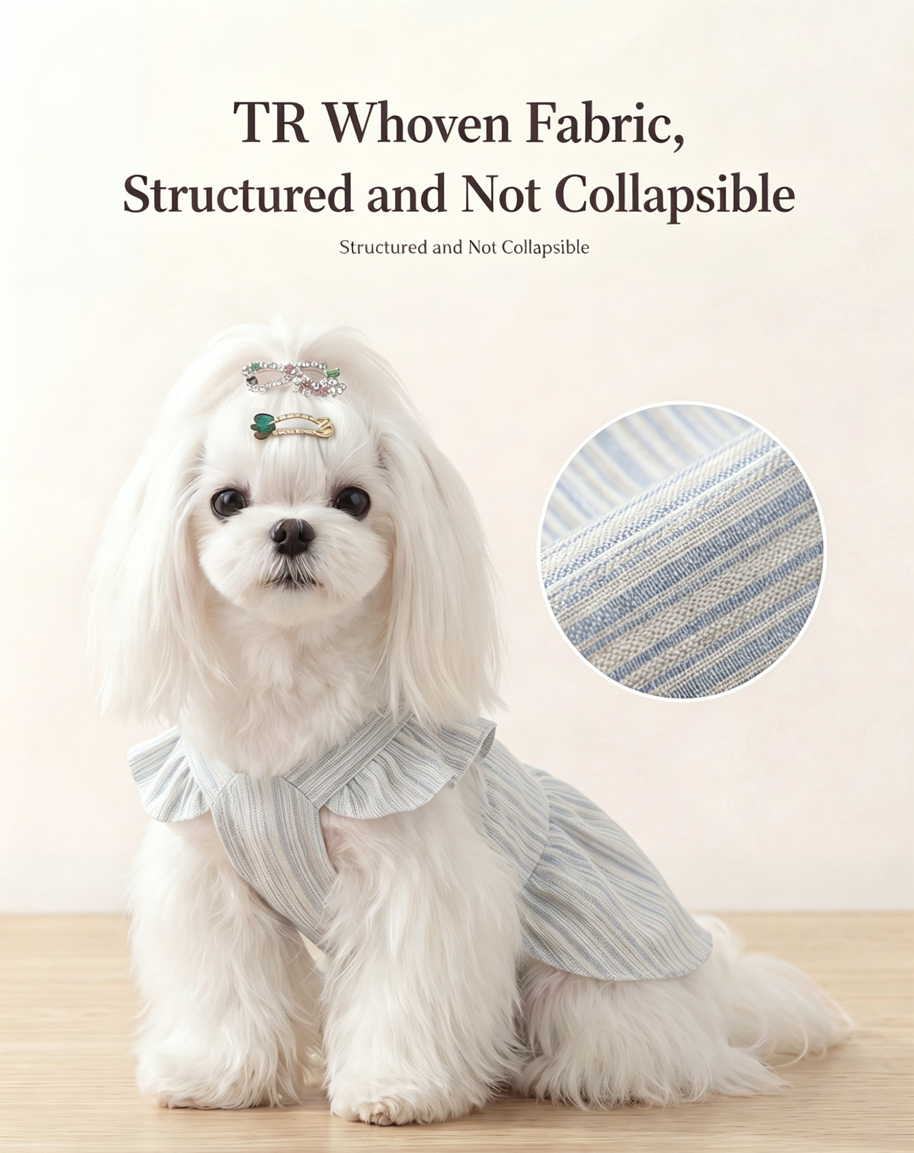 3D Ruffled Shoulder Princess Dog Dress