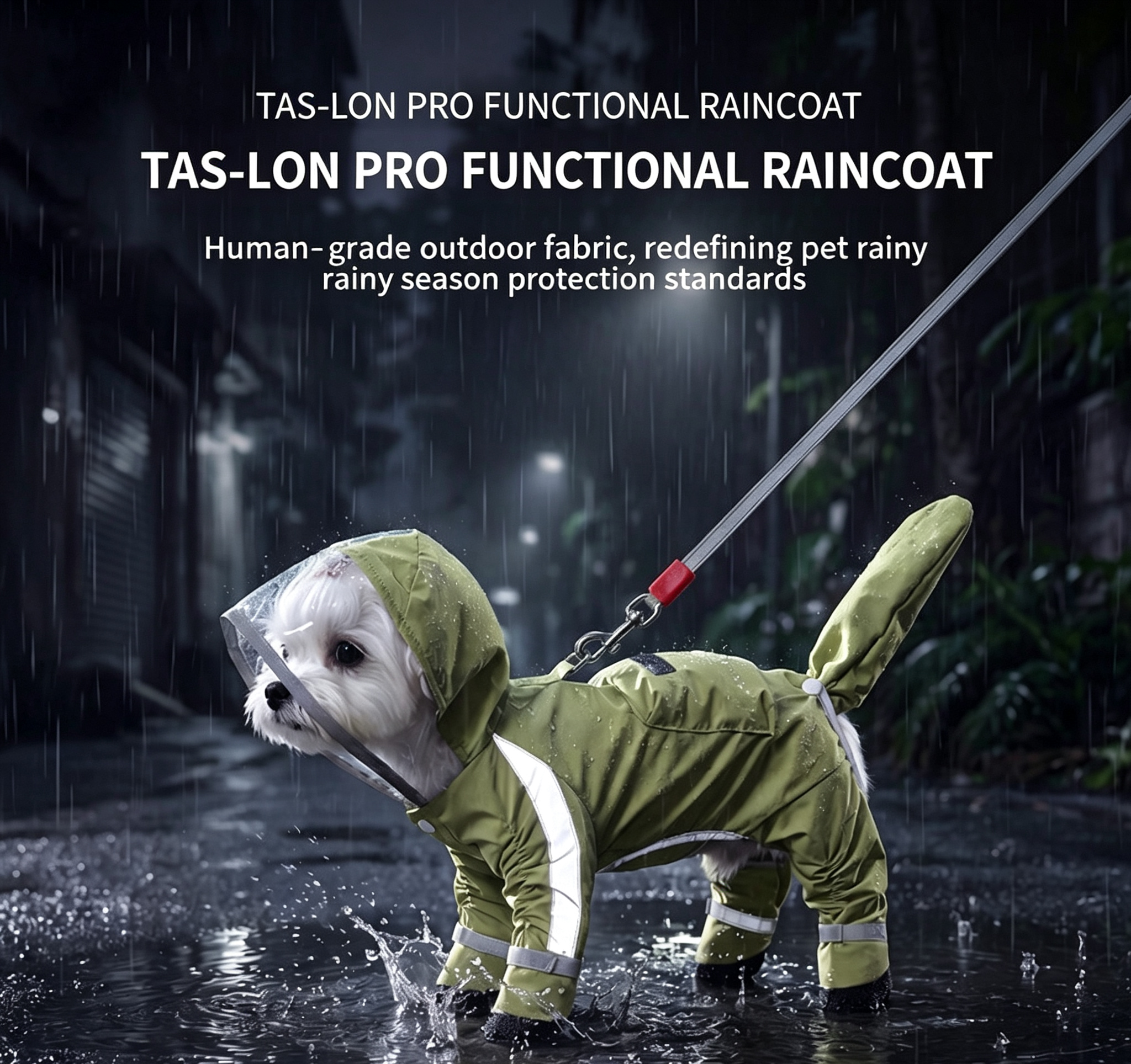 Tas-Lon Pro Functional Dog Raincoat