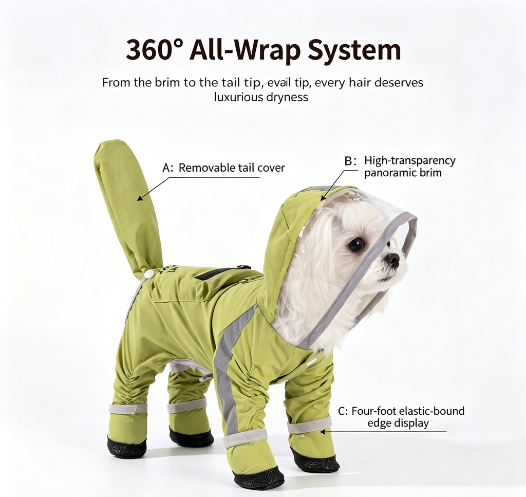 Tas-Lon Pro Functional Dog Raincoat