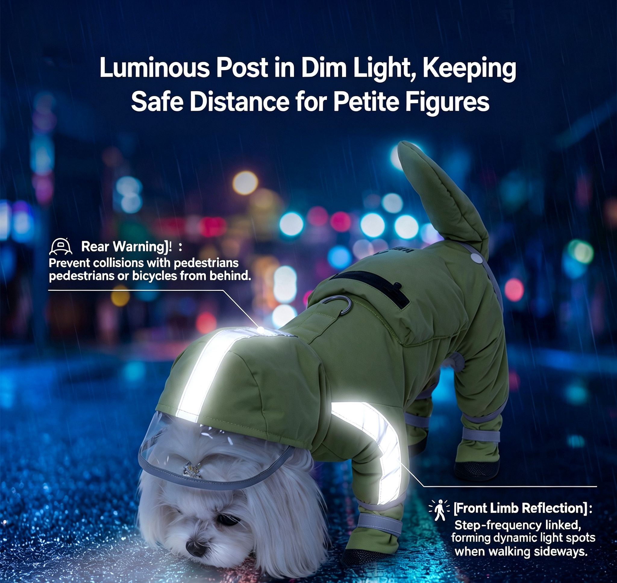 Tas-Lon Pro Functional Dog Raincoat