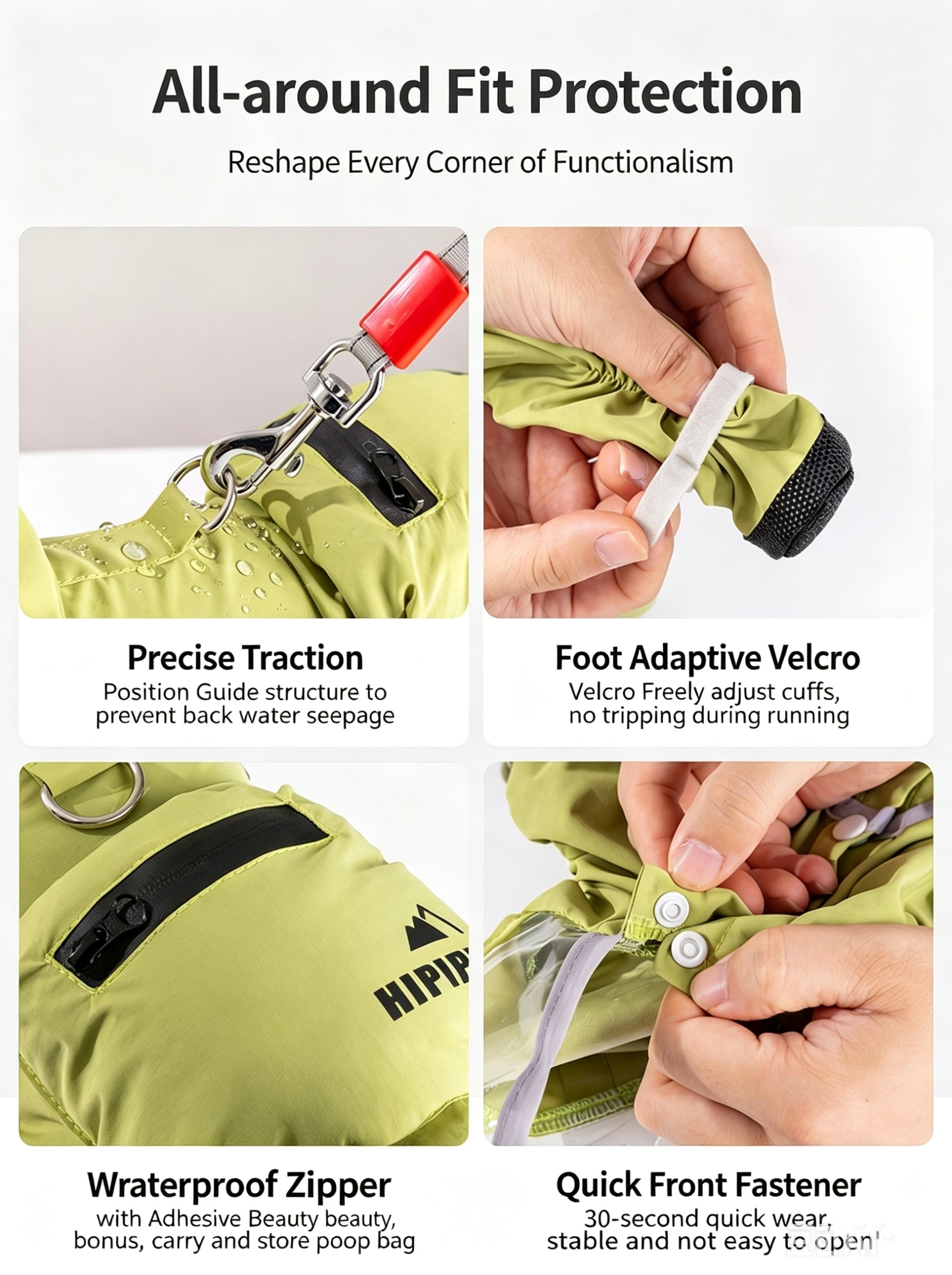 Tas-Lon Pro Functional Dog Raincoat