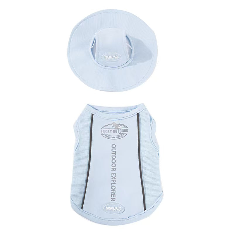 Dog Cooling Hoodie & Hat Set